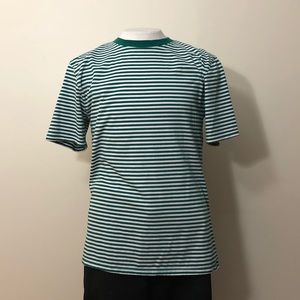 ❕GREEN/WHITE STRIPED ZINE T-SHIRT❕